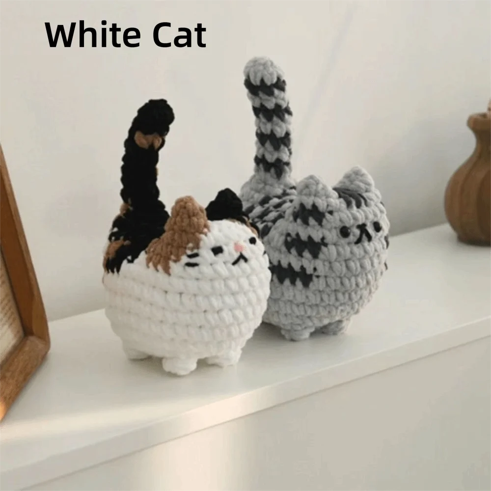 Cat Crochet Animal Kit – DIY Handmade Craft Gift