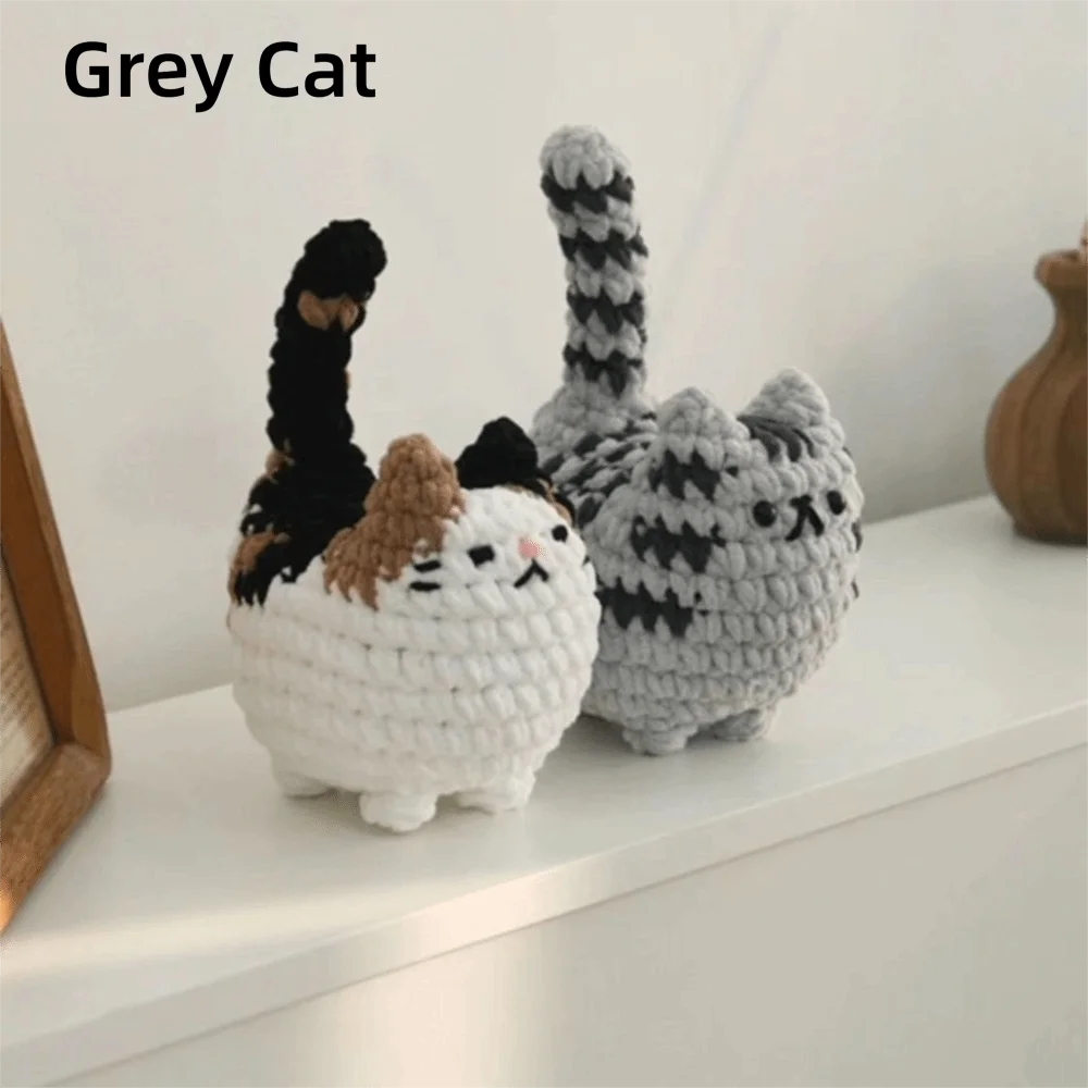 Cat Crochet Animal Kit – DIY Handmade Craft Gift
